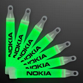 4" Green Mini Glow Sticks with Lanyard - 60 Day